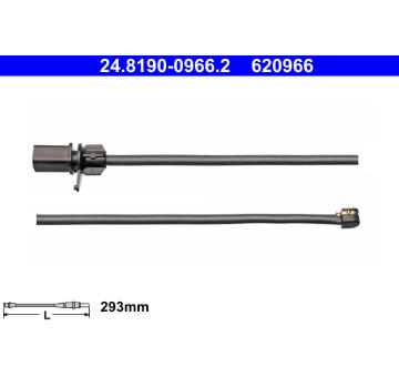 Výstražný kontakt, opotřebení obložení ATE 24.8190-0966.2