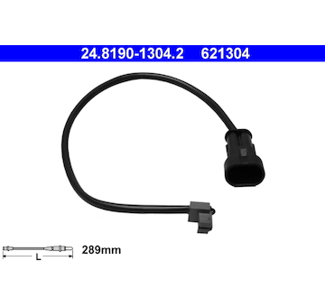 Vystrazny kontakt, opotrebeni oblozeni ATE 24.8190-1304.2