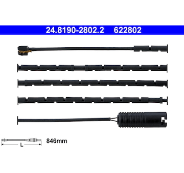 Vystrazny kontakt, opotrebeni oblozeni ATE 24.8190-2802.2