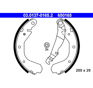 Sada brzdových čelistí ATE 03.0137-0165.2