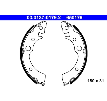 Sada brzdových čelistí ATE 03.0137-0179.2