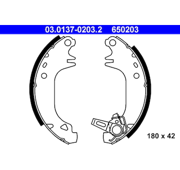 Sada brzdových čelistí ATE 03.0137-0203.2