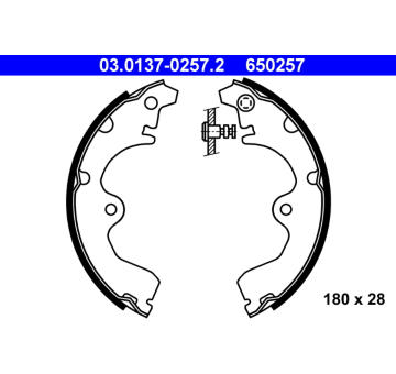 Sada brzdových čelistí ATE 03.0137-0257.2