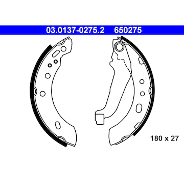 Sada brzdových čelistí ATE 03.0137-0275.2