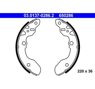 Sada brzdových čelistí ATE 03.0137-0286.2