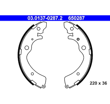 Sada brzdových čelistí ATE 03.0137-0287.2