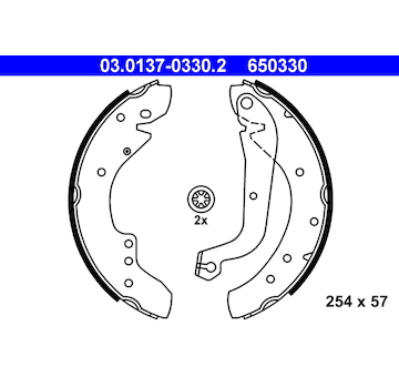 Sada brzdových čelistí ATE 03.0137-0330.2