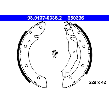 Sada brzdových čelistí ATE 03.0137-0336.2