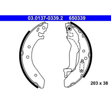 Sada brzdových čelistí ATE 03.0137-0339.2