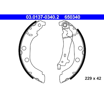 Sada brzdových čelistí ATE 03.0137-0340.2