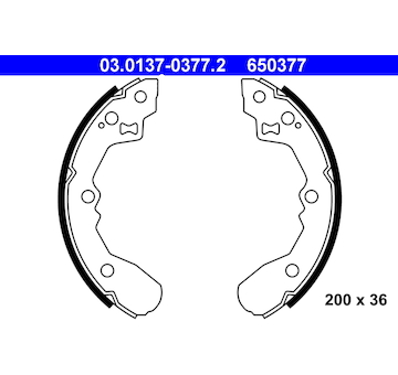 Sada brzdových čelistí ATE 03.0137-0377.2