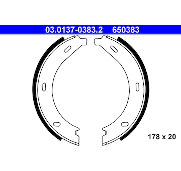 Sada brzd. čeľustí parkov. brzdy ATE 03.0137-0383.2