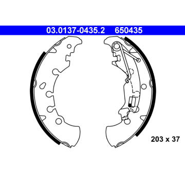 Sada brzdových čelistí ATE 03.0137-0435.2