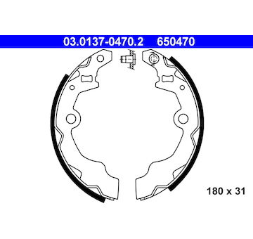 Sada brzdových čelistí ATE 03.0137-0470.2