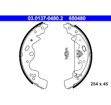 Sada brzdových čelistí ATE 03.0137-0480.2