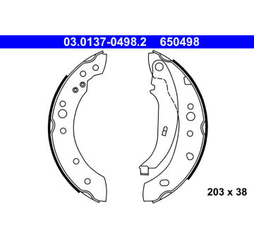 Sada brzdových čelistí ATE 03.0137-0498.2