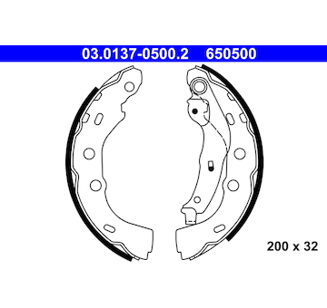 Sada brzdových čelistí ATE 03.0137-0500.2