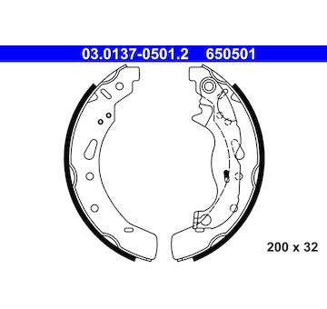 Sada brzdových čelistí ATE 03.0137-0501.2