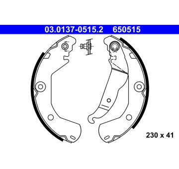 Sada brzdových čelistí ATE 03.0137-0515.2