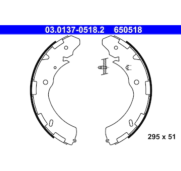 Sada brzdových čelistí ATE 03.0137-0518.2