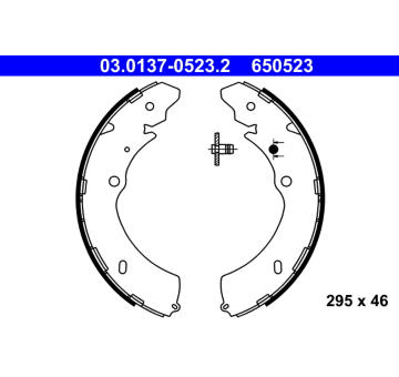 Sada brzdových čelistí ATE 03.0137-0523.2