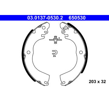 Sada brzdových čelistí ATE 03.0137-0530.2