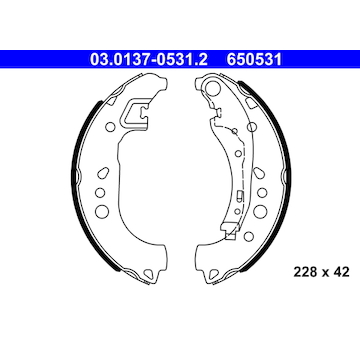 Sada brzdových čelistí ATE 03.0137-0531.2