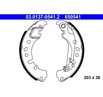 Sada brzdových čelistí ATE 03.0137-0541.2