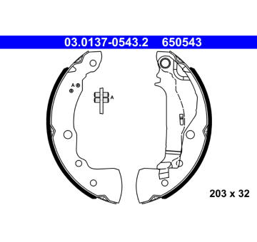 Sada brzdových čelistí ATE 03.0137-0543.2