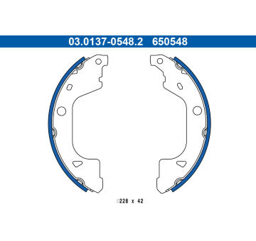 Sada brzdových čeľustí ATE 03.0137-0548.2