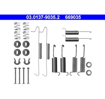 Sada prislusenstvi, brzdove celisti ATE 03.0137-9035.2