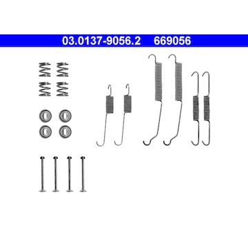 Sada příslušenství, brzdové čelisti ATE 03.0137-9056.2
