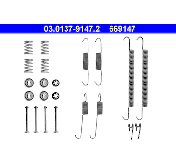 Sada prislusenstvi, brzdove celisti ATE 03.0137-9147.2