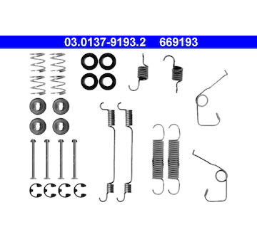 Sada prislusenstvi, brzdove celisti ATE 03.0137-9193.2