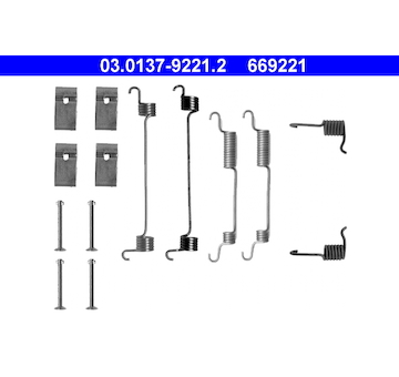Sada prislusenstvi, brzdove celisti ATE 03.0137-9221.2