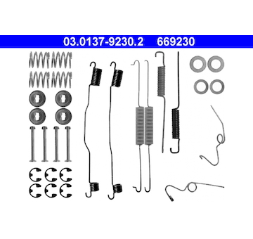 Sada prislusenstvi, brzdove celisti ATE 03.0137-9230.2