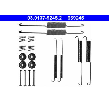 Sada příslušenství, brzdové čelisti ATE 03.0137-9245.2