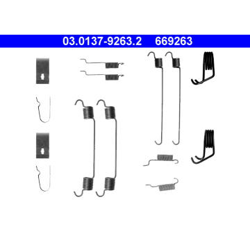 Sada prislusenstvi, brzdove celisti ATE 03.0137-9263.2