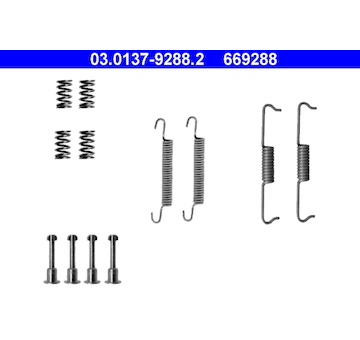 Sada prislusenstvi, parkovaci brzdove celisti ATE 03.0137-9288.2