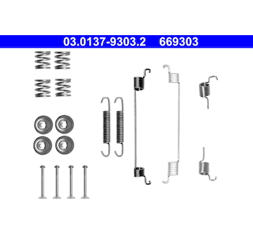 Sada prislusenstvi, brzdove celisti ATE 03.0137-9303.2