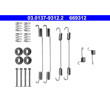 Sada prislusenstvi, brzdove celisti ATE 03.0137-9312.2