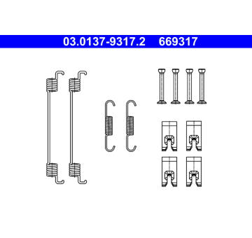Sada príslużenstva brzdovej čeľuste ATE 03.0137-9317.2