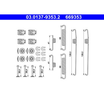Sada prislusenstvi, brzdove celisti ATE 03.0137-9353.2