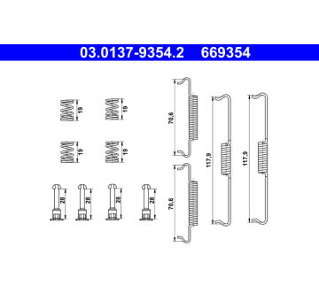 Sada prislusenstvi, parkovaci brzdove celisti ATE 03.0137-9354.2