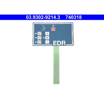 Fóliová klávesn., plnicí/odvzd. jed. (brzd. hydraul.) ATE 03.9302-9214.3