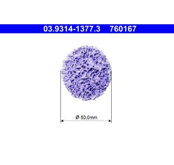 Cistici kotouc, cistici souprava - naboj kola ATE 03.9314-1377.3