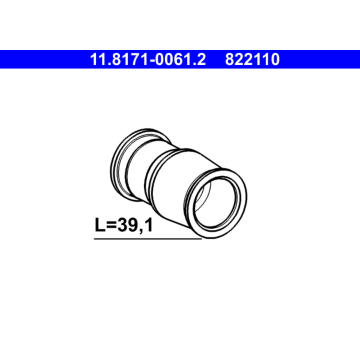 Vodicí pouzdro, brzdový třmen ATE 11.8171-0061.2