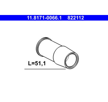 Vodicí pouzdro, brzdový třmen ATE 11.8171-0066.1