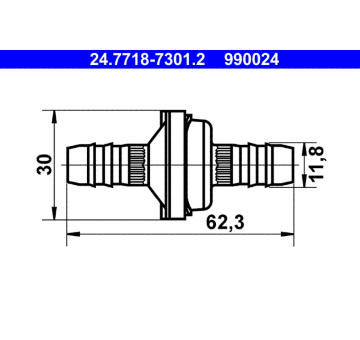 Ventil podtlakové hadice ATE 24.7718-7301.2