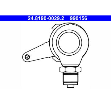 Páka, brzdový třmen, ruční brzda ATE 24.8190-0029.2